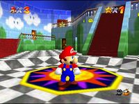 une photo d'Ã©cran de Super Mario 64 sur Nintendo 64